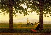 Caspar David Friedrich The Garden Terrace oil painting on canvas